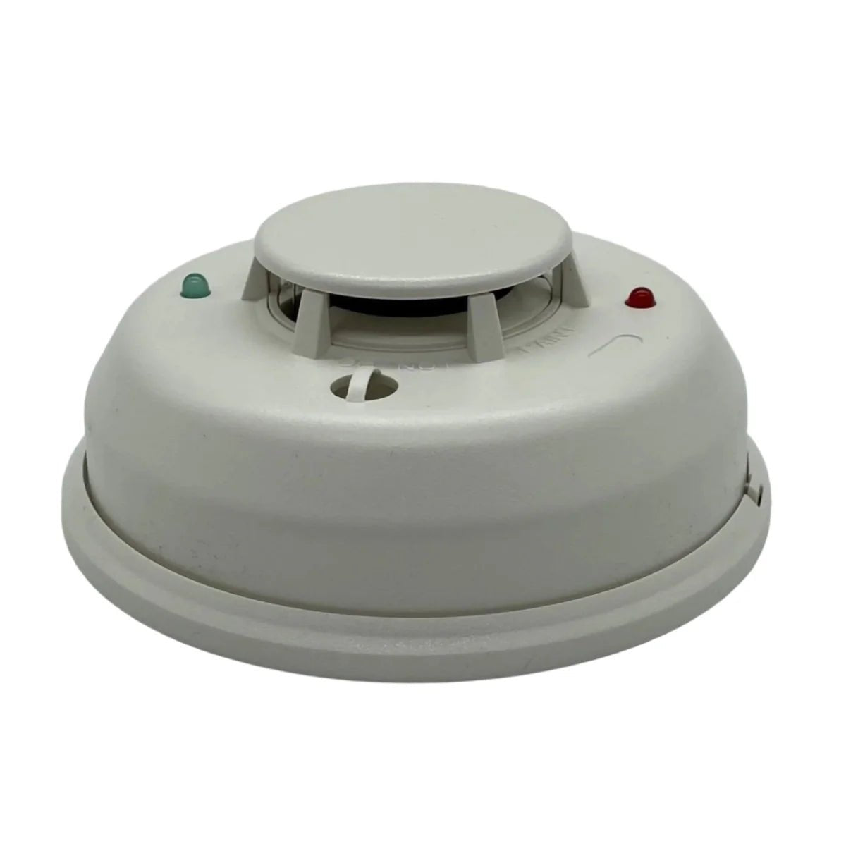 System Sensor 4WTA-B wireless temperature sensor with mounting bracket, used for HVAC and fire alarm systems.