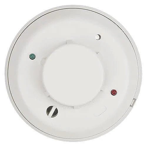 System Sensor 4WTAR-B wireless temperature sensor with digital display and mounting bracket for HVAC and fire safety systems