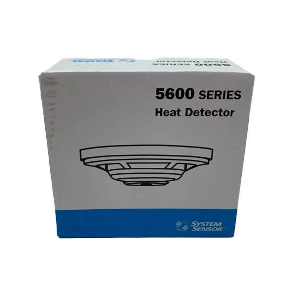 System Sensor 5601P fire alarm sensor with Jem Systems Canada branding, showing a compact, white smoke detector with test button