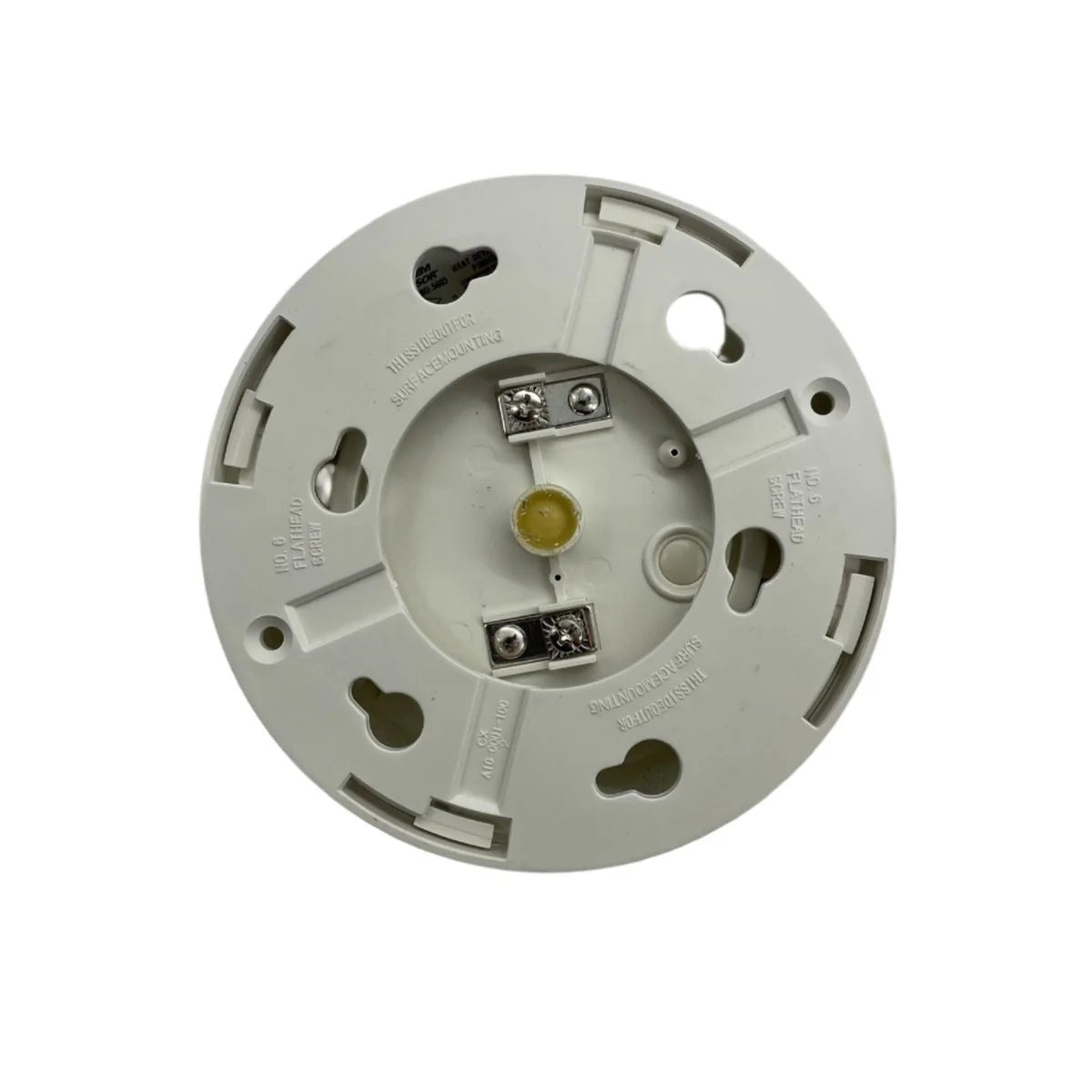 System Sensor 5603 smoke detector with mounting bracket, designed for fire safety and early smoke detection.
