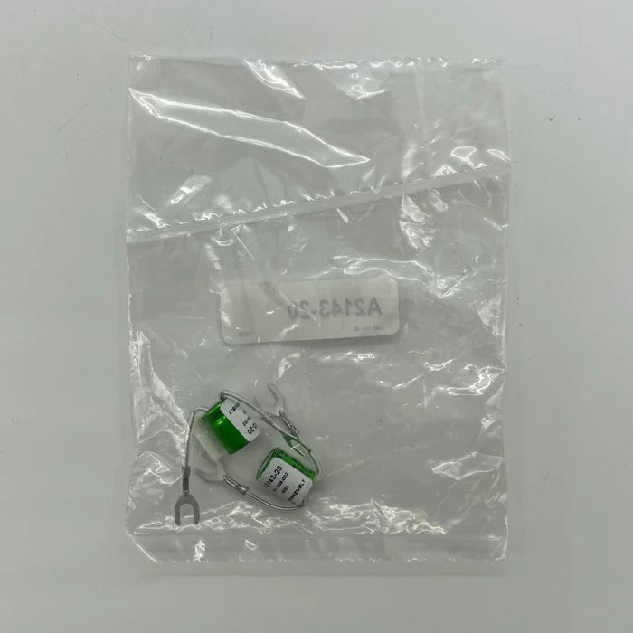 System Sensor A2143-20 fire alarm detector with white plastic housing and mounting bracket, designed for building safety systems.