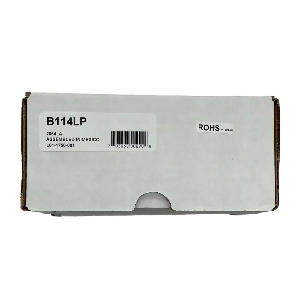 System Sensor B114LP fire alarm detector with mounting base, typically shown mounted on ceiling or wall in a clean, professional setting.