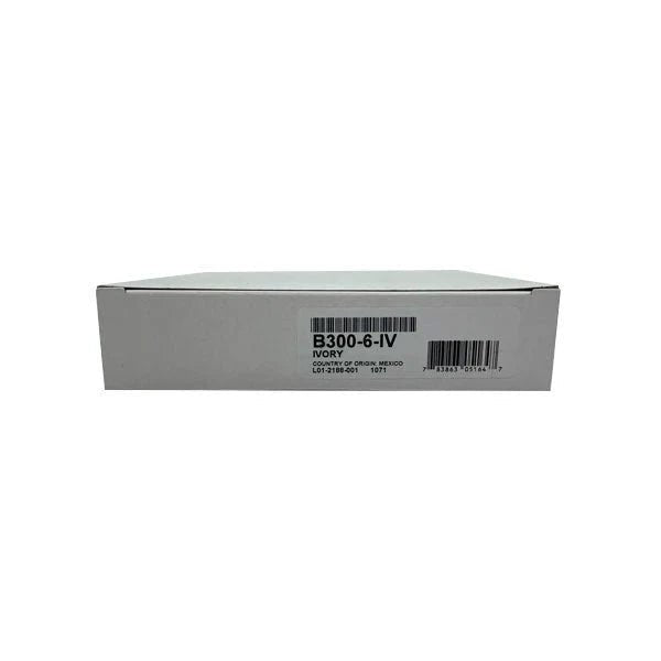 System Sensor B300-6-IV fire alarm detector mounted on ceiling with wiring visible, designed for fire detection and safety.