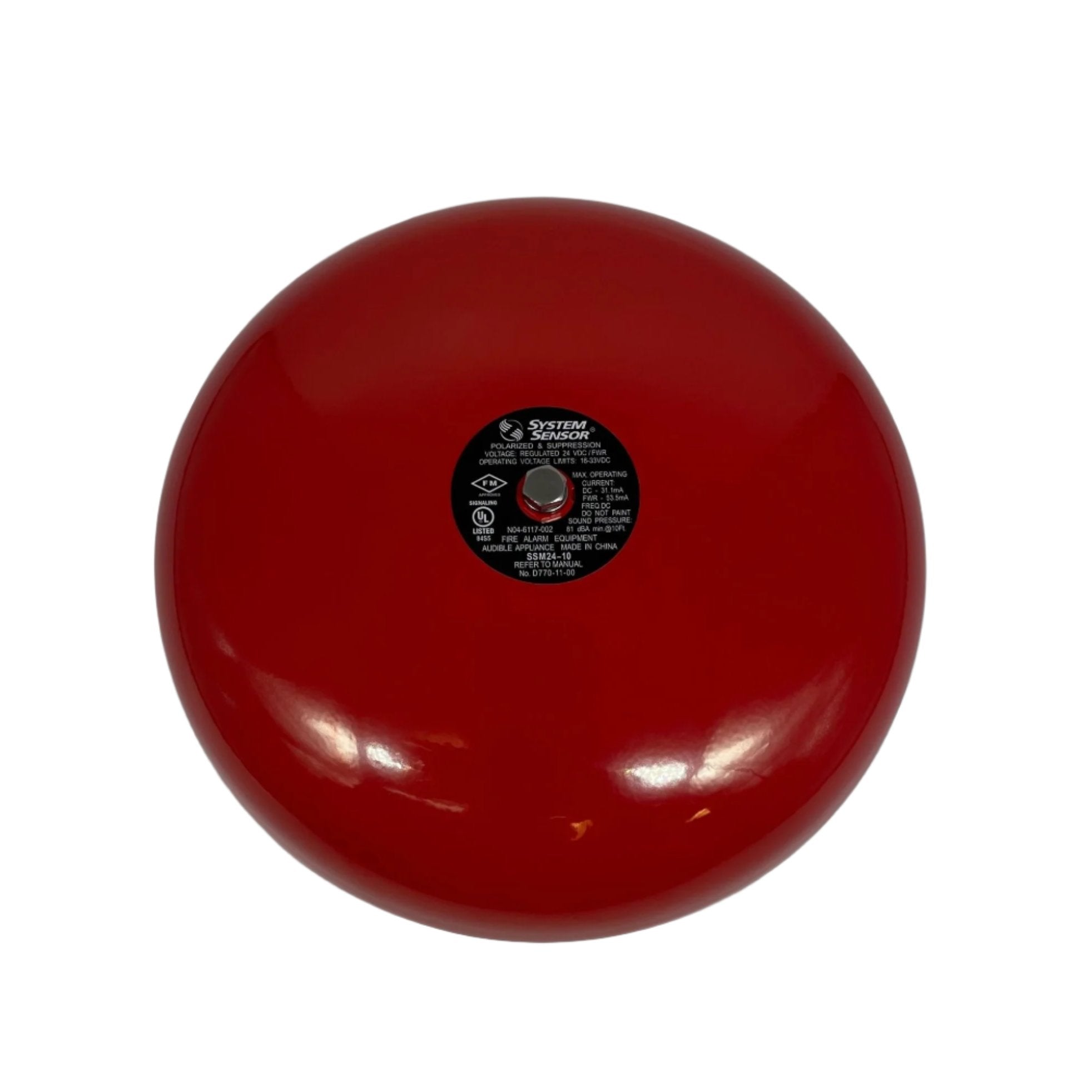 System Sensor SSM24-10 smoke detector with digital display and mounting bracket, designed for fire safety and alarm systems.