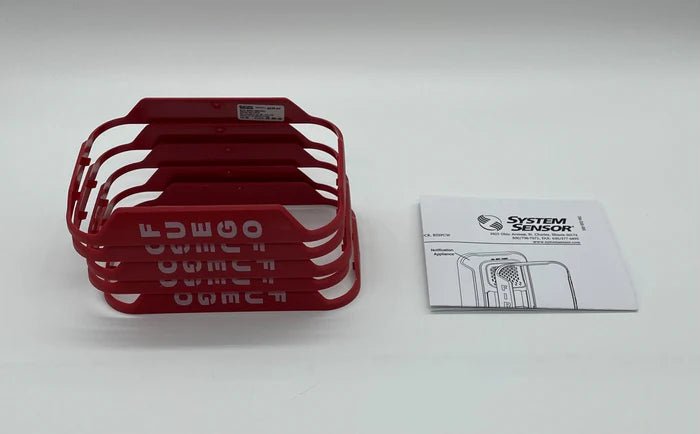 System Sensor BZGR-SP fire alarm module with wiring and mounting components on a white background