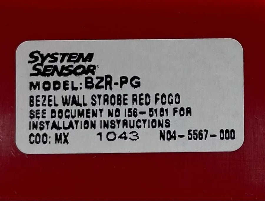 System Sensor BZR-PG fire alarm base with mounting hardware, designed for secure installation of compatible fire alarm devices.