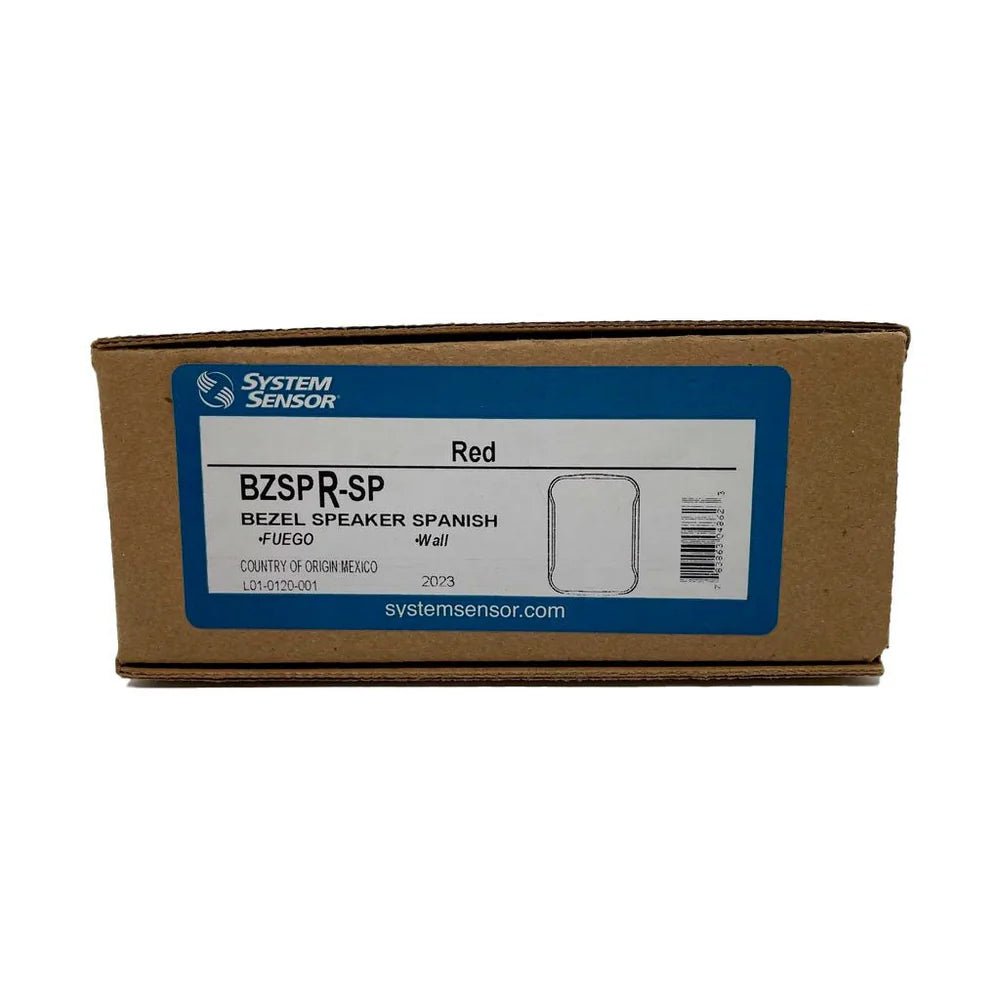System Sensor BZSPR-SP fire alarm sensor with detection components and wiring for commercial security systems.