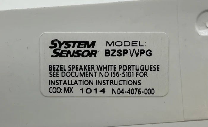 System Sensor BZSPW-PG fire alarm sensor with mounting bracket, shown mounted on ceiling, in white color for smoke detection.