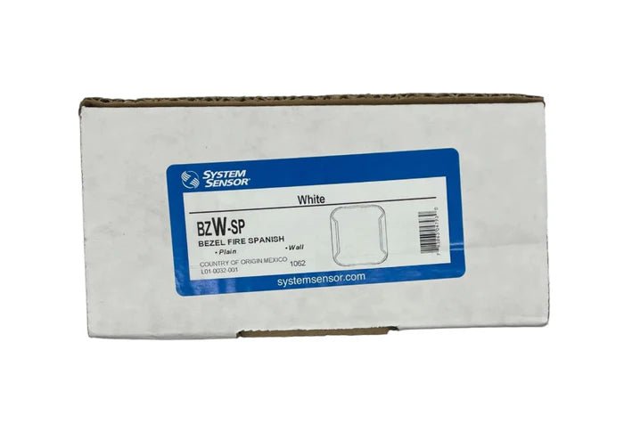 System Sensor BZW-SP fire alarm base with mounting hardware, designed for reliable installation in commercial fire detection systems.