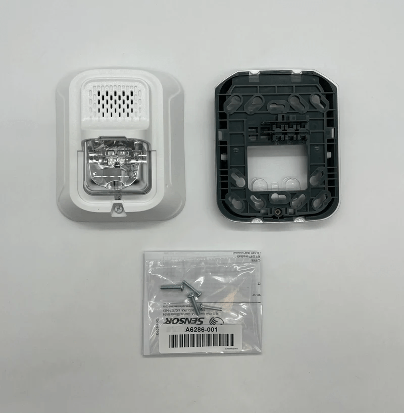 System Sensor CHSWL smoke detector with wiring and mounting base, designed for residential and commercial fire safety.