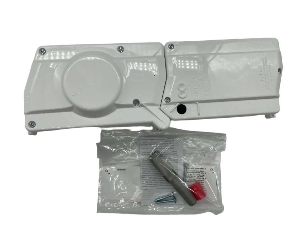 System Sensor D4120W smoke detector with white plastic casing and mounting bracket, designed for fire safety systems.