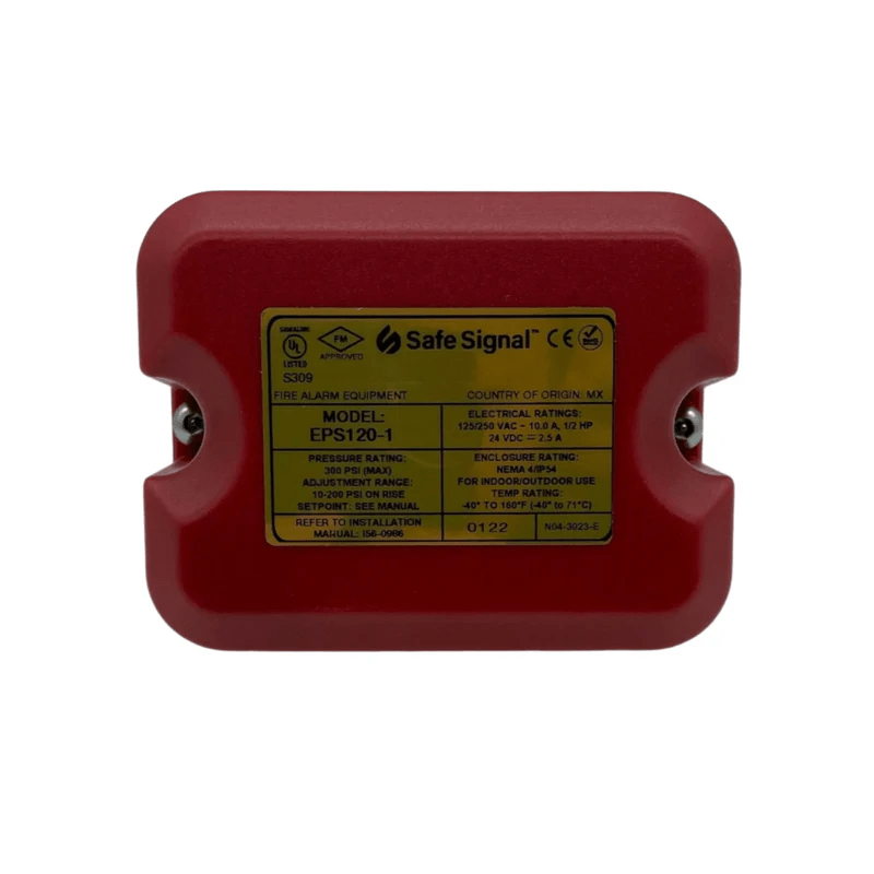 System Sensor EPS120-1 fire alarm detector showing its sensor and wiring connections for fire safety system integration.