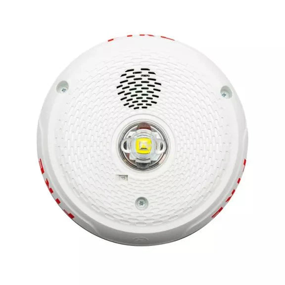 System Sensor PC2WKLED LED wall mount sensor with adjustable settings and wiring for fire alarm systems.