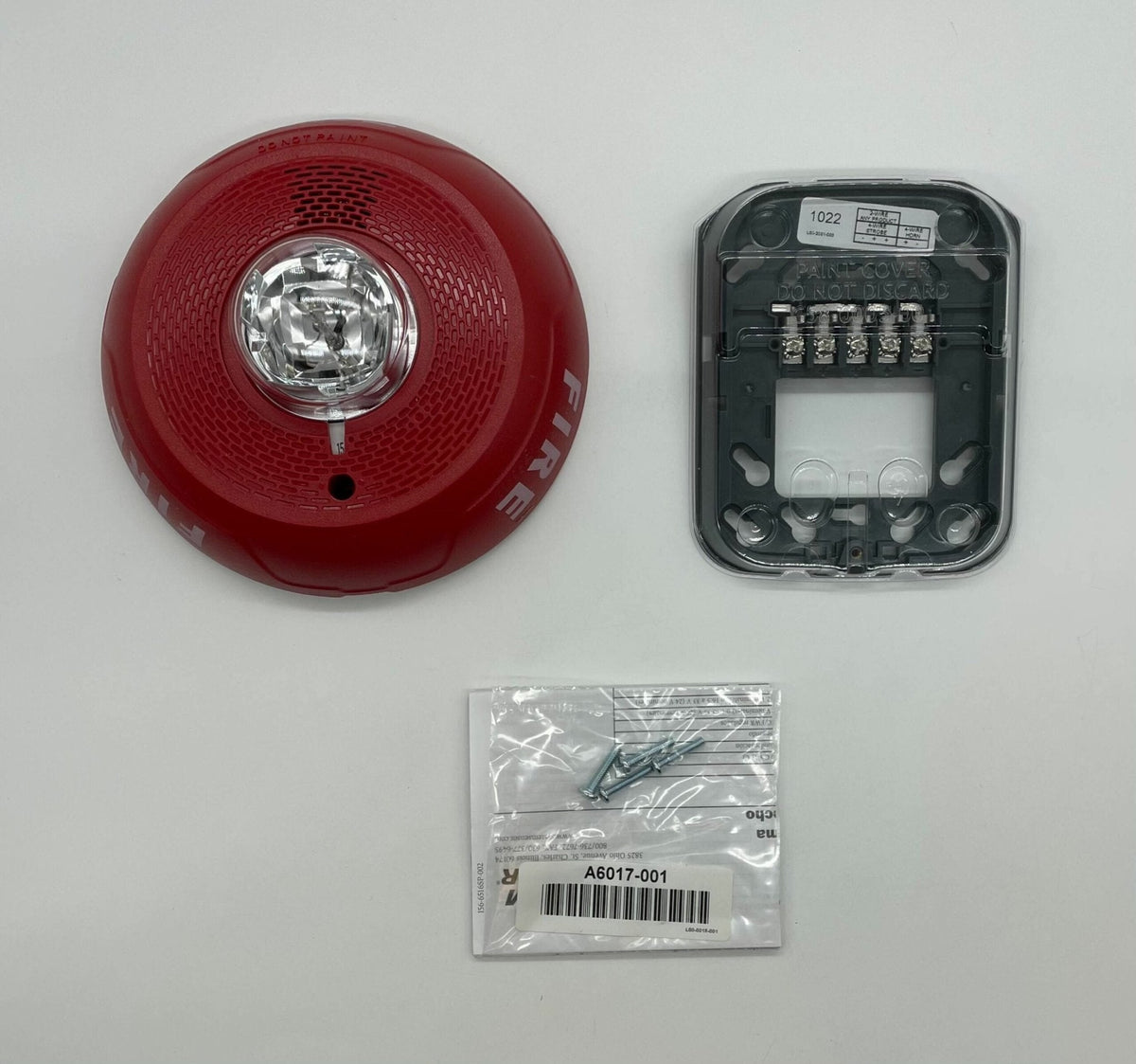 System Sensor PC4RL L-Series Ceiling Horn Strobe, 4-Wire, Selectable Output, Red, FIRE - image 2