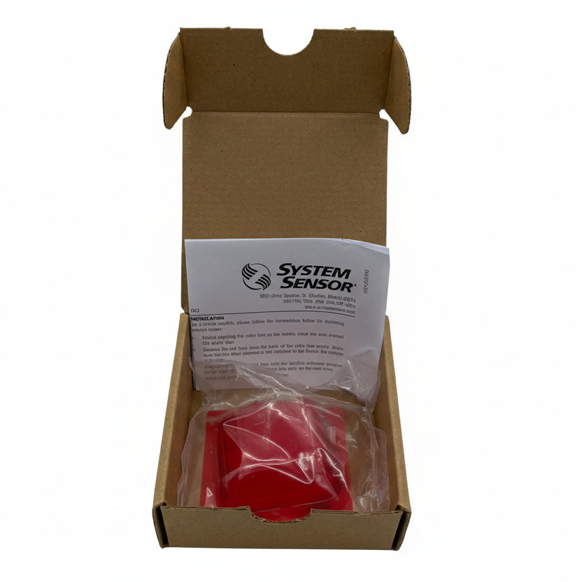 System Sensor ULC Lens-R2 fire alarm sensor with clear lens and mounting base, designed for fire detection in safety systems.
