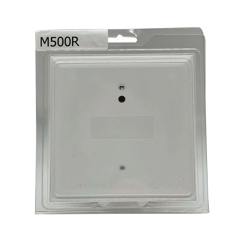 System Sensor M500R fire alarm detector with Jem Systems Canada branding, showing the device's front view and mounting details.
