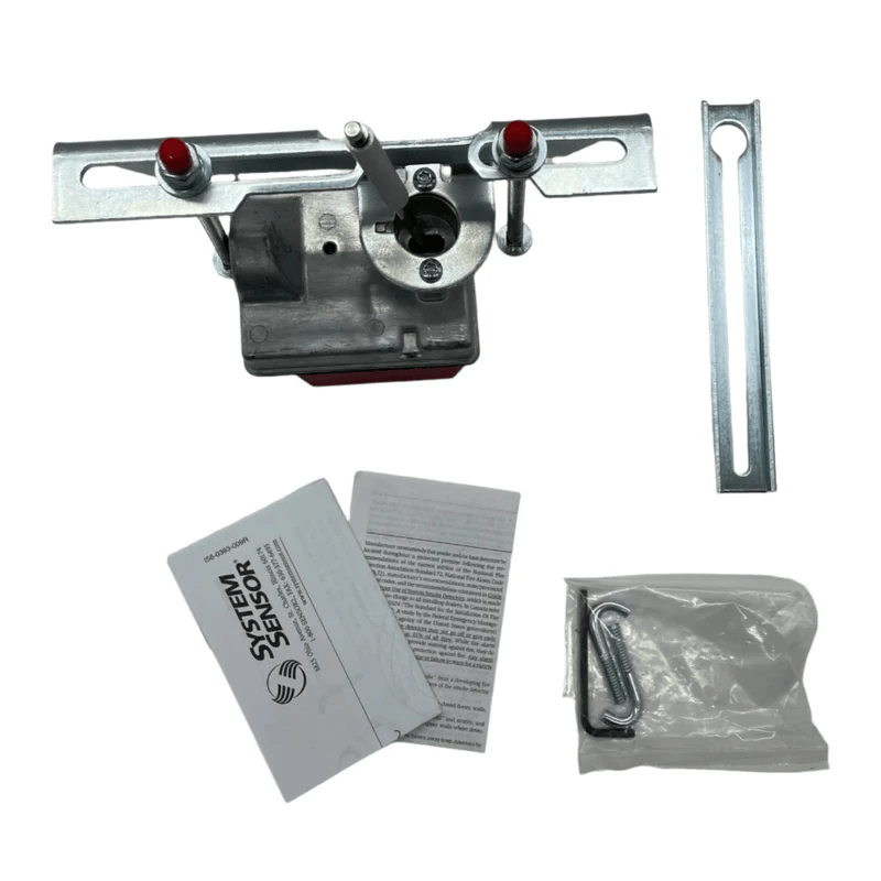 System Sensor OSY2 fire alarm switch with junction box and wiring for building safety systems.