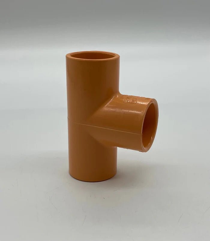 System Sensor P-TEE pipe fitting with threaded connections, used for plumbing and fire protection systems.