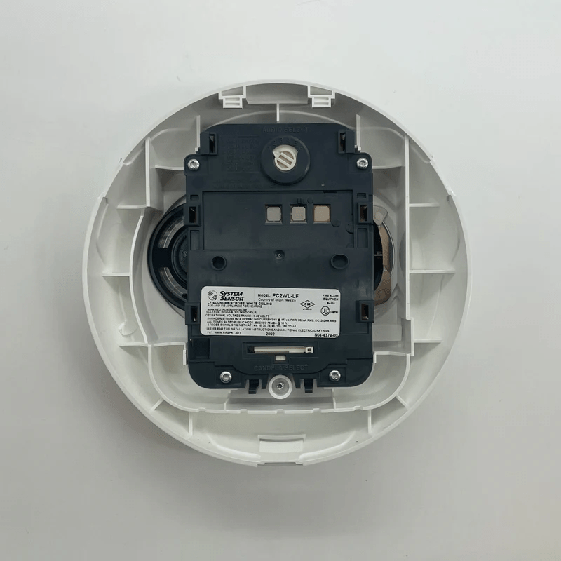 System Sensor PC2WL-LF fire alarm sensor with wireless communication and LED indicator.