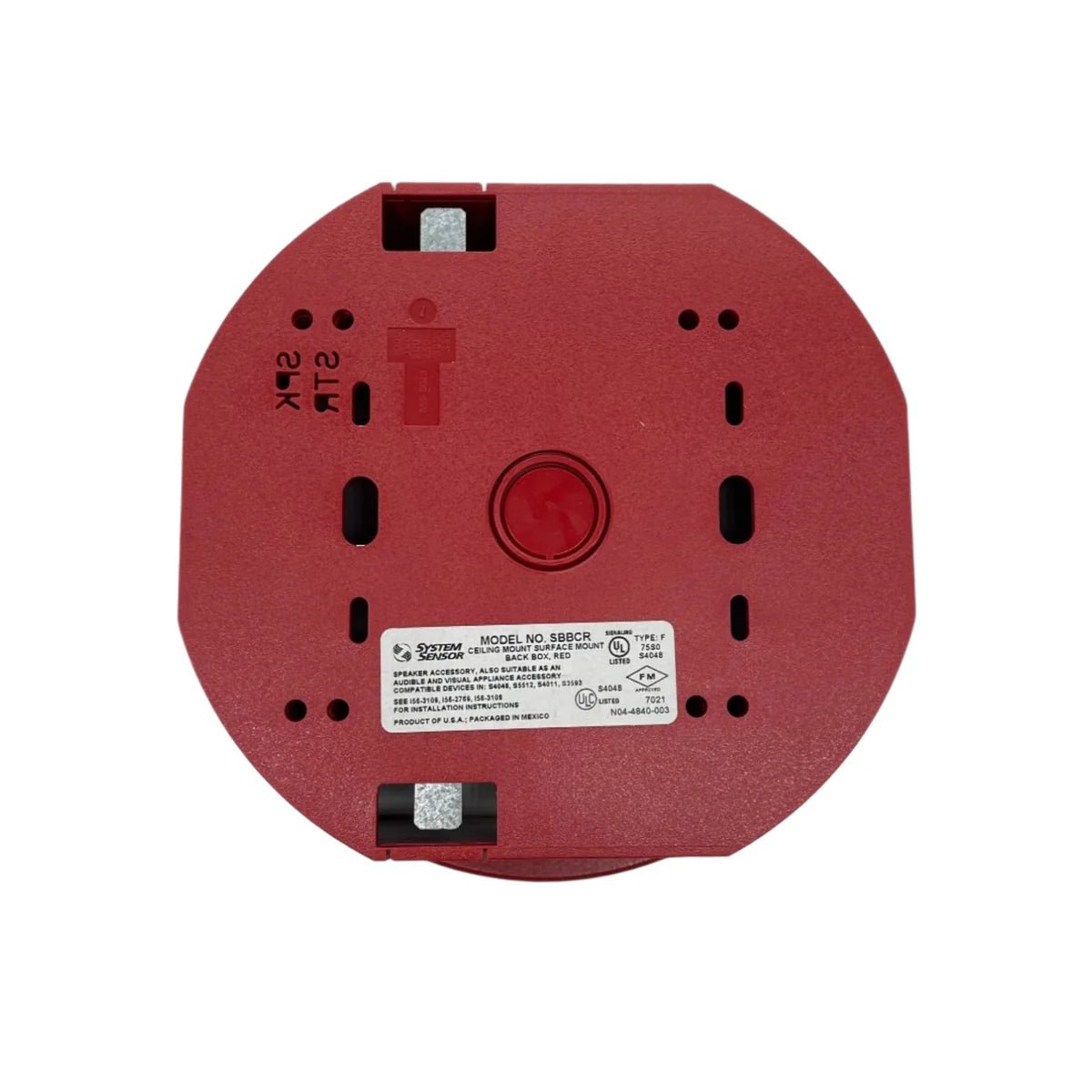 System Sensor SBBCR fire alarm control relay module with wiring terminals and indicator lights, used for fire safety systems.