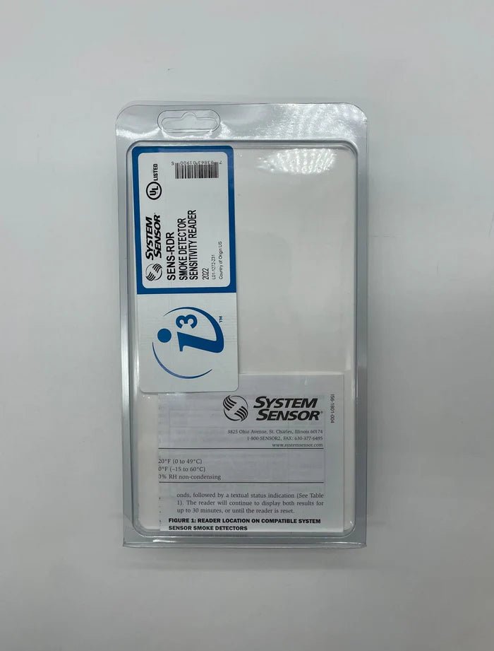 System Sensor SENS-RDR remote dust receiver with electronic module, used for dust detection and measurement.