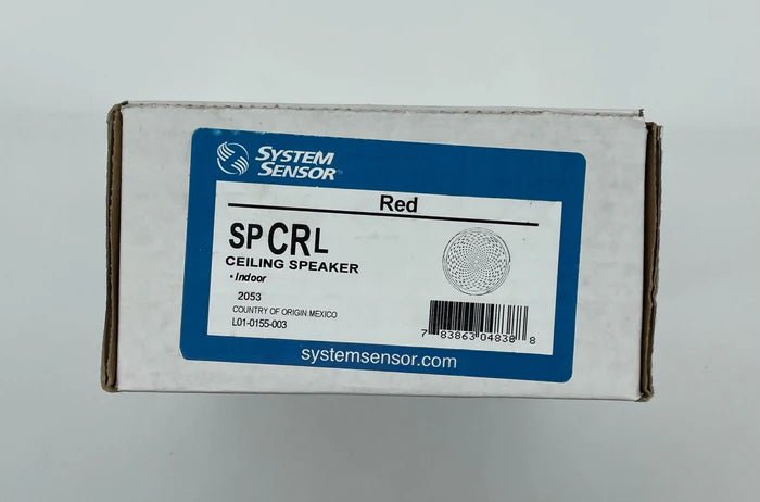 System Sensor SPCRL smoke detector with alarm and mounting bracket, designed for fire safety in commercial and residential buildings.