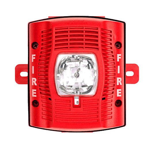 System Sensor SPSRK alarm relay module with wiring terminals and indicator lights, used for fire alarm system integration.