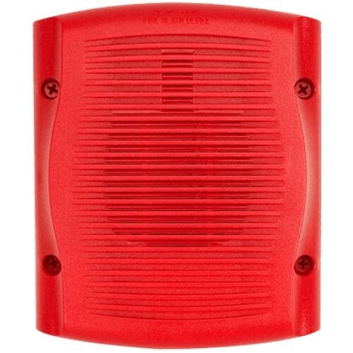 System Sensor SPRK-R fire alarm relay module mounted on a panel with wiring for fire safety system integration.