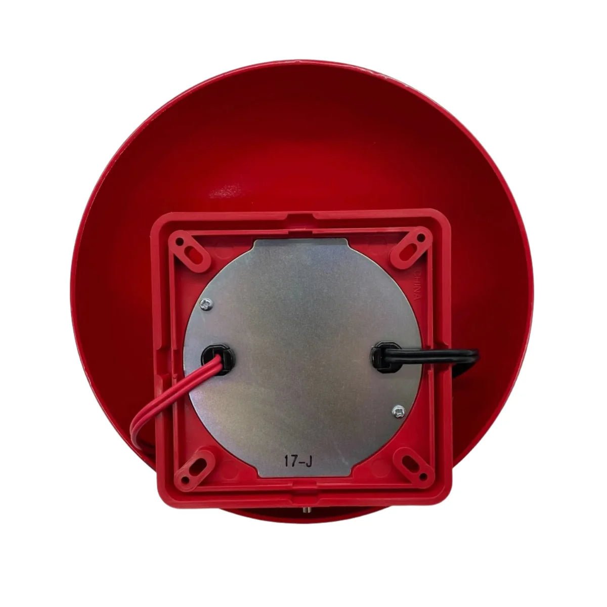 System Sensor SSV120-8 smoke detector with sensor and wiring, mounted on ceiling in a commercial setting
