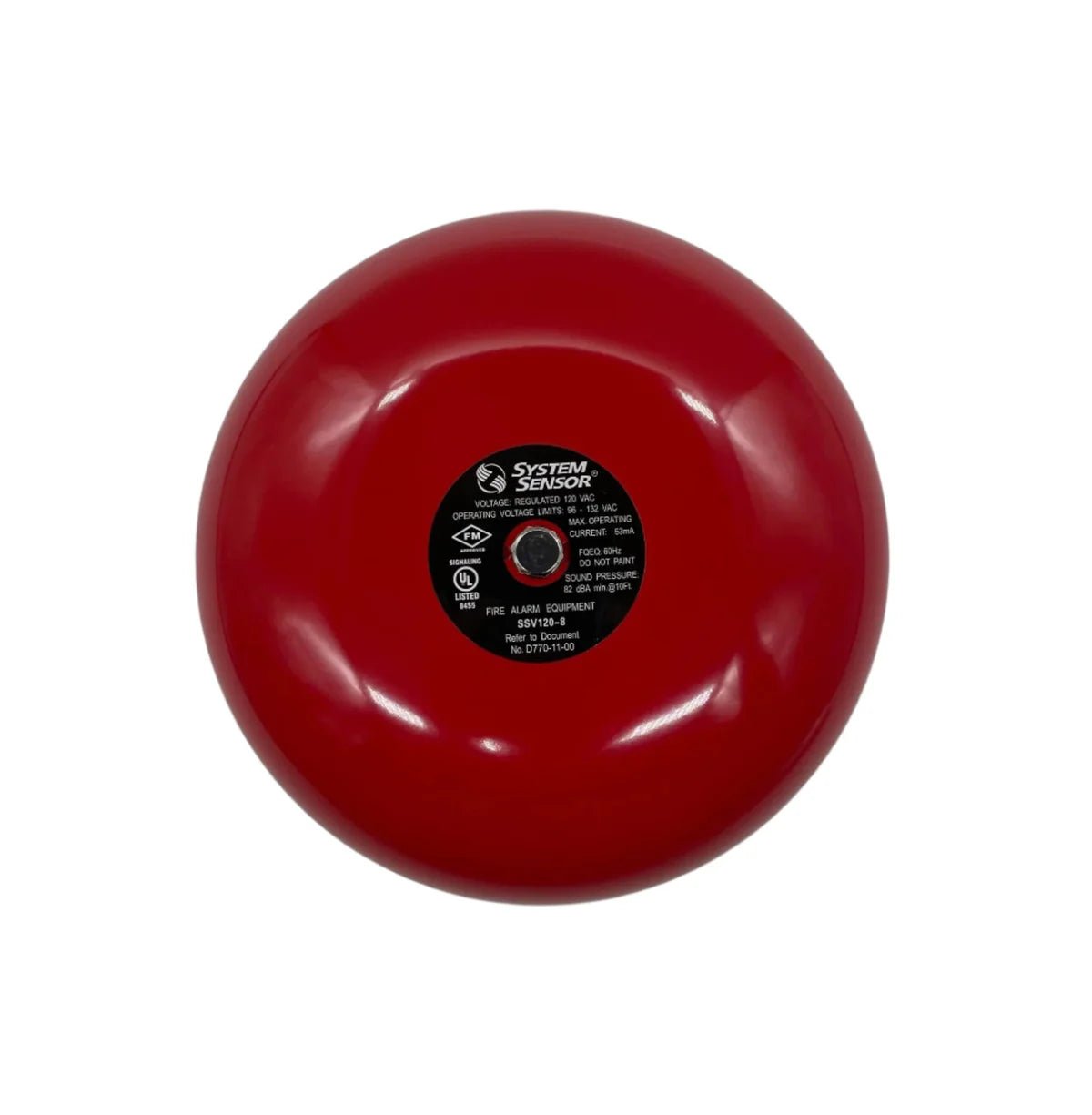 System Sensor SSV120-8 smoke and heat detector with multiple sensors, mounted on a ceiling, designed for fire safety systems.