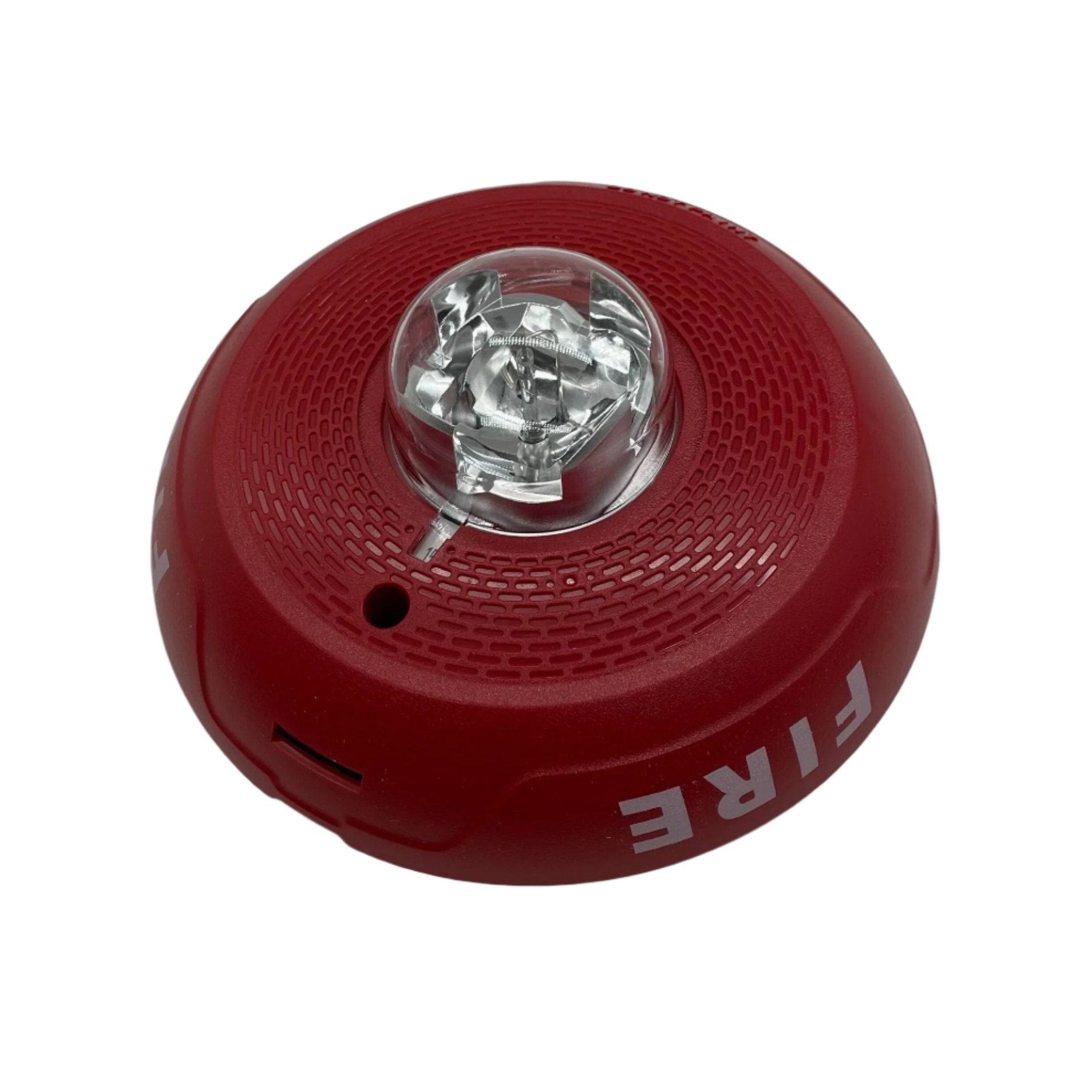 System Sensor SCRL fire alarm switch with Jem Systems Canada label, mounted on a wall with visible wiring and control panel.