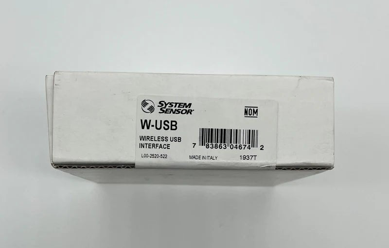 System Sensor W-USB wireless USB communication device with indicator lights, used for system sensors and alarm integration.