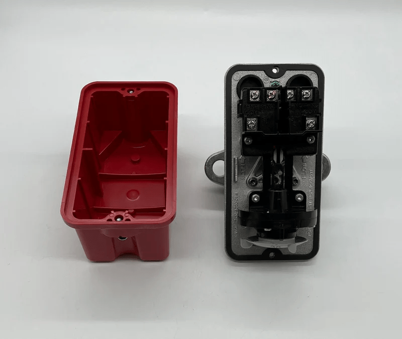 System Sensor WFD20N fire alarm detector with white plastic housing and mounting bracket, designed for fire safety systems.