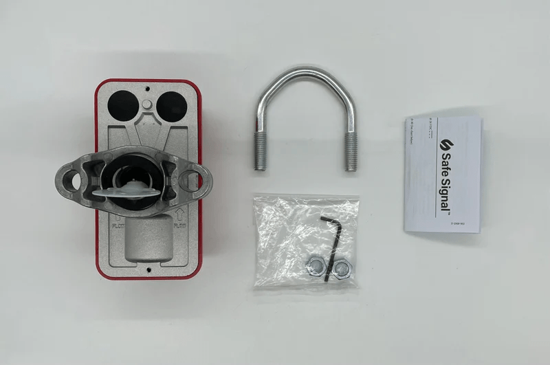 System Sensor WFD20N fire alarm smoke detector with digital display and testing buttons in a white housing.
