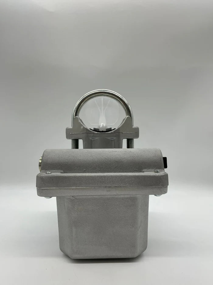 System Sensor WFD25EXP fire alarm detector with integrated smoke and heat sensors, mounted on a ceiling in a commercial setting.