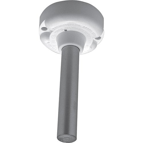 Thermotech 302-135 heat detector, 135°F rate anticipation model, interior fire safety device with white casing and mounting bracket
