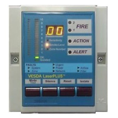 VESDA VRT-200 fire alarm system from VESDA, shown in a professional installation setting with control components.