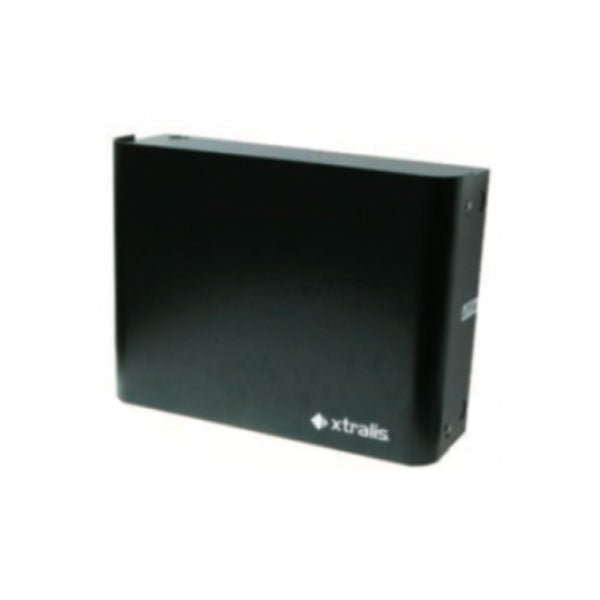 Vesda VPS-VEA-230UL alarm control panel mounted on a wall with indicator lights and connection ports visible.