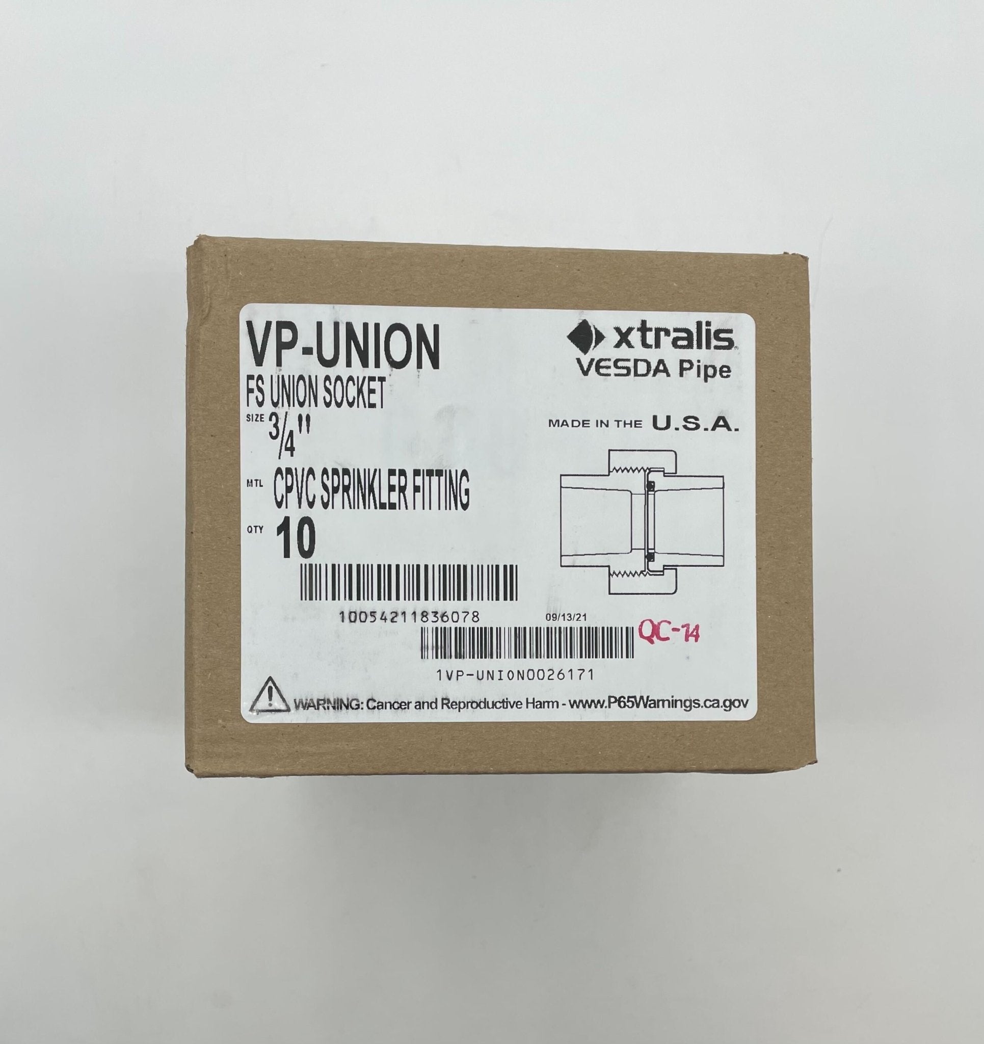 VESDA VP-UNION fire alarm system by VESDA, showing the control module with connectors and indicator lights.