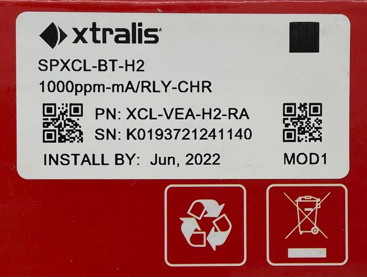 VESDA XCL-VEA-H2-RA relay from VESDA, featuring multiple connection ports and a compact design for fire detection systems.