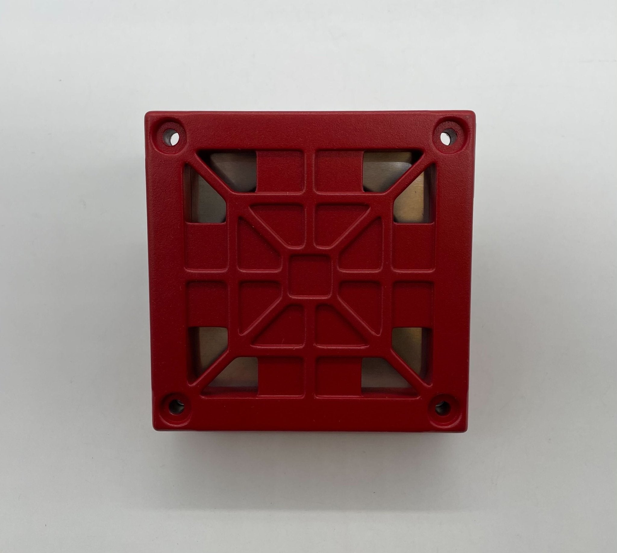 Eaton Wheelock 31T-115-R horn with metal mounting bracket, black finish, and electrical connections visible.