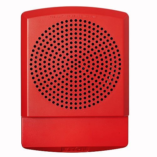 Eaton Wheelock ELFHNR sounder with metal housing, mounted on a wall, part of Jem Systems Canada electrical safety equipment
