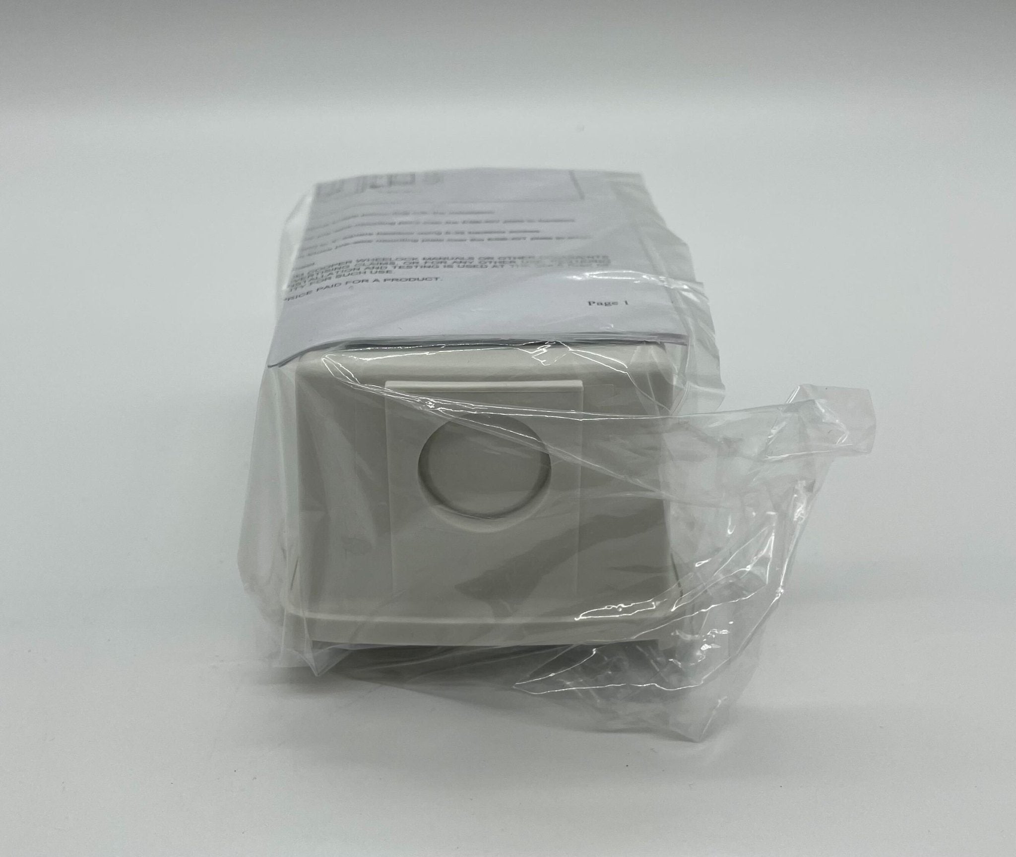 Eaton Wheelock ELSBB-W backbox, metal enclosure for electrical wiring, shown in a close-up view.