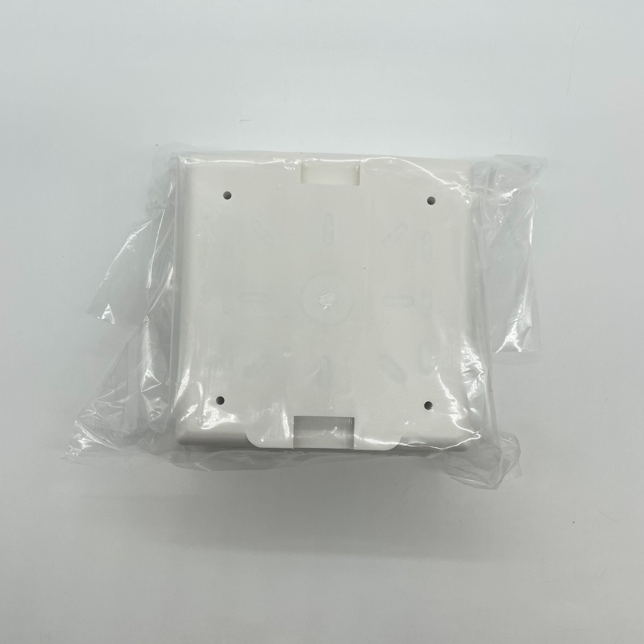 Eaton Wheelock IOB-W backbox for electrical installations, shown in a close-up image with mounting details.