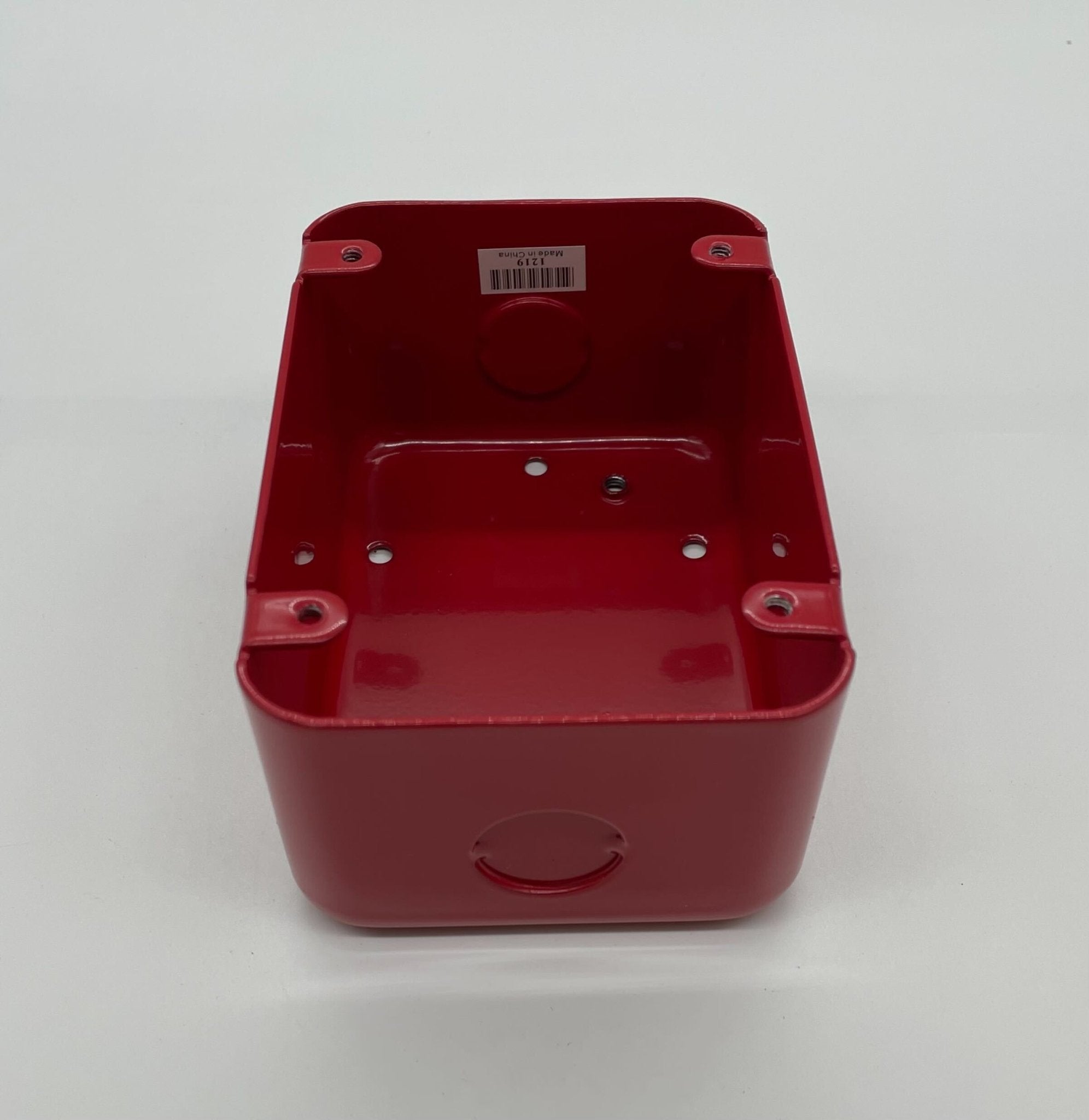 Eaton Wheelock MPS-ISB pull station mounted on wall with emergency signage, used for fire alarm systems.