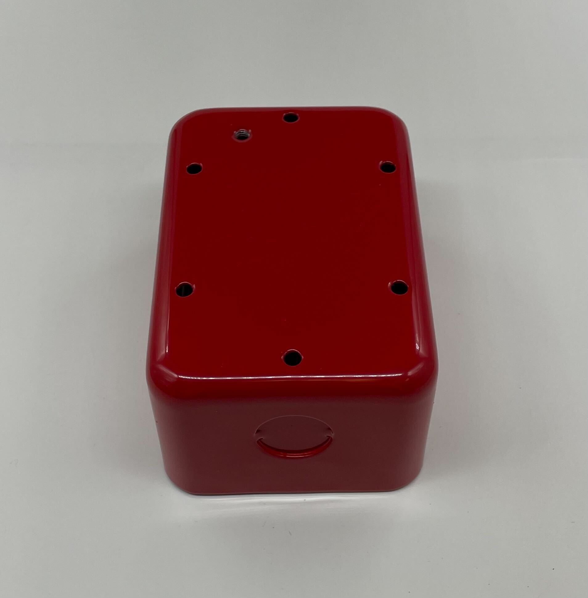 Eaton Wheelock MPS-ISB pull station with metal push handle and emergency release button, mounted on wall.