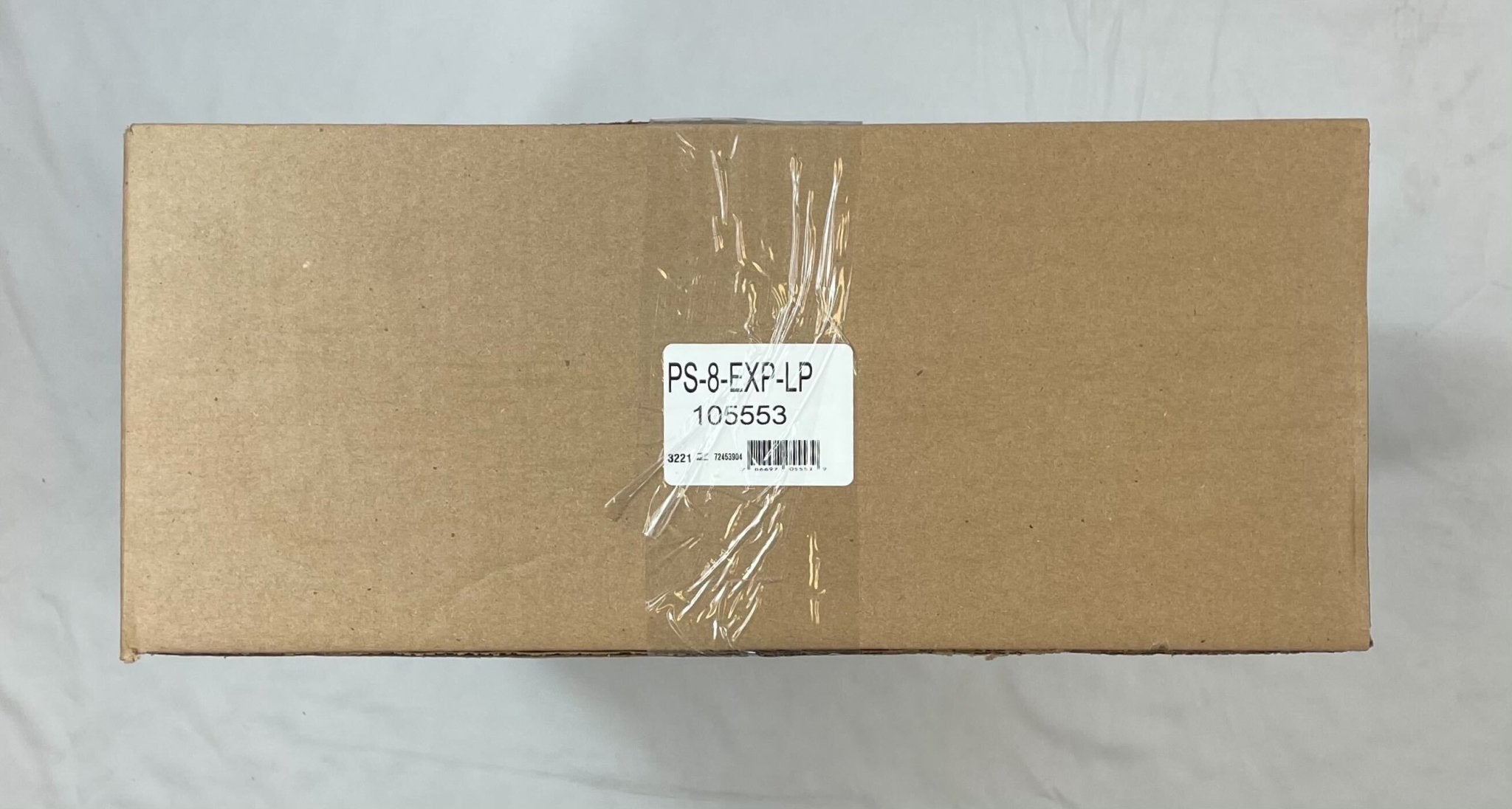 Eaton Wheelock PS-8-EXP-LP power supply with mounting hardware and wiring for fire alarm systems.