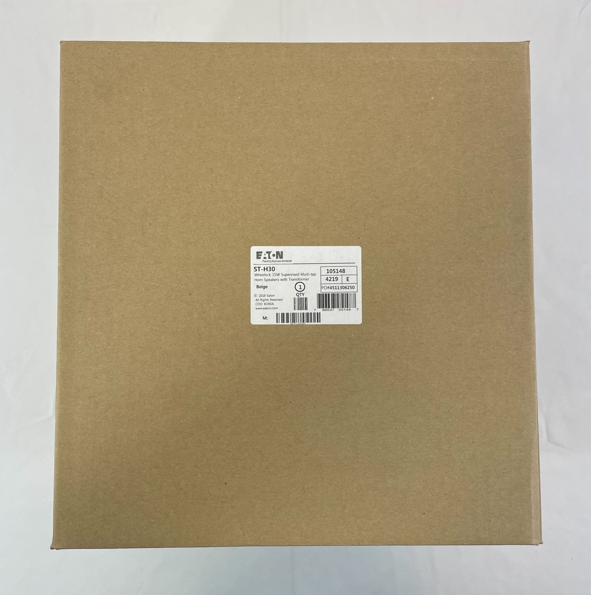 Eaton Wheelock ST-H30 cover, durable electrical cover with secure latch, designed for safety and protection in electrical installations.