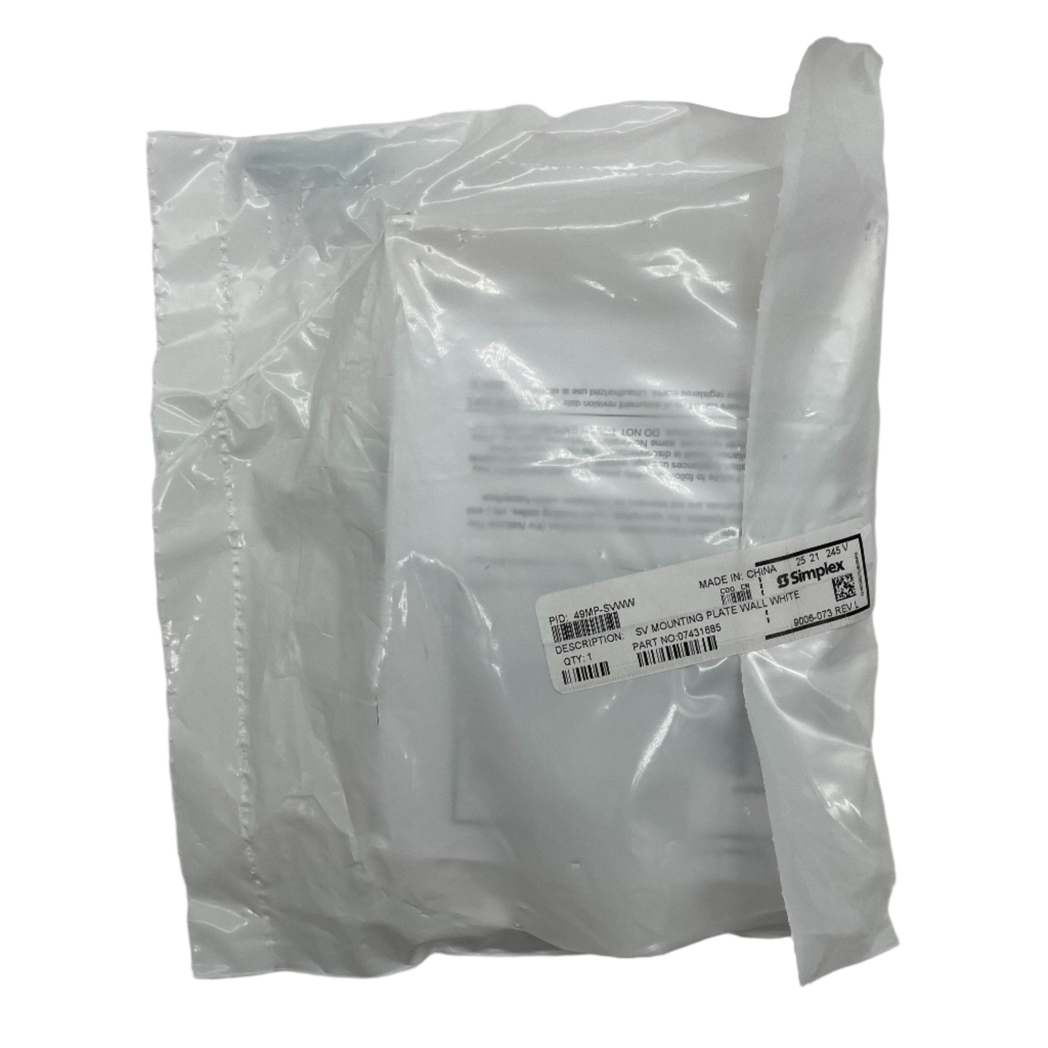 Simplex 49MP-SVWW plates from Jem Systems Canada, showing durable white plates with a smooth surface.