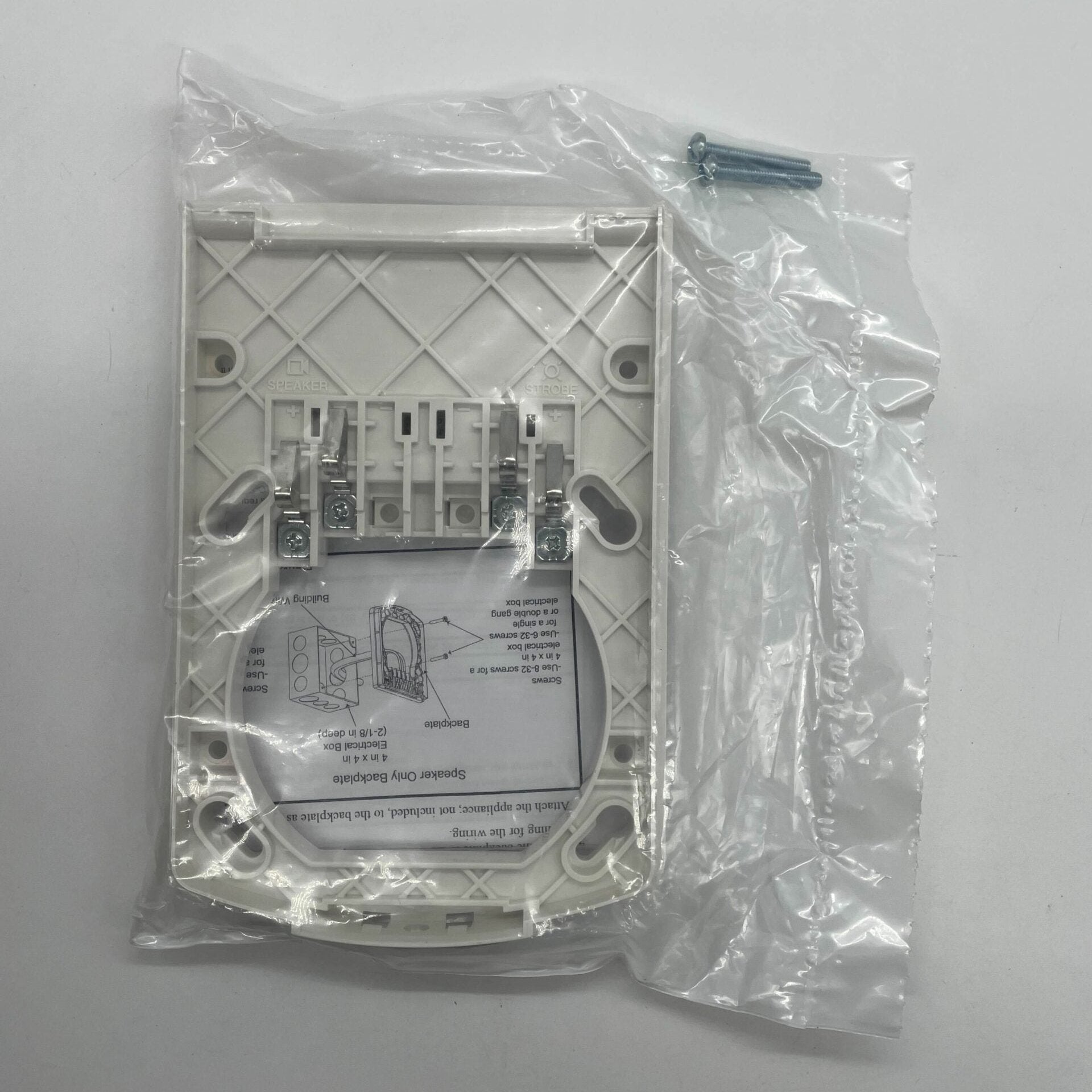 Simplex 49MP-SVWW metal plates with mounting holes, designed for industrial or construction applications.